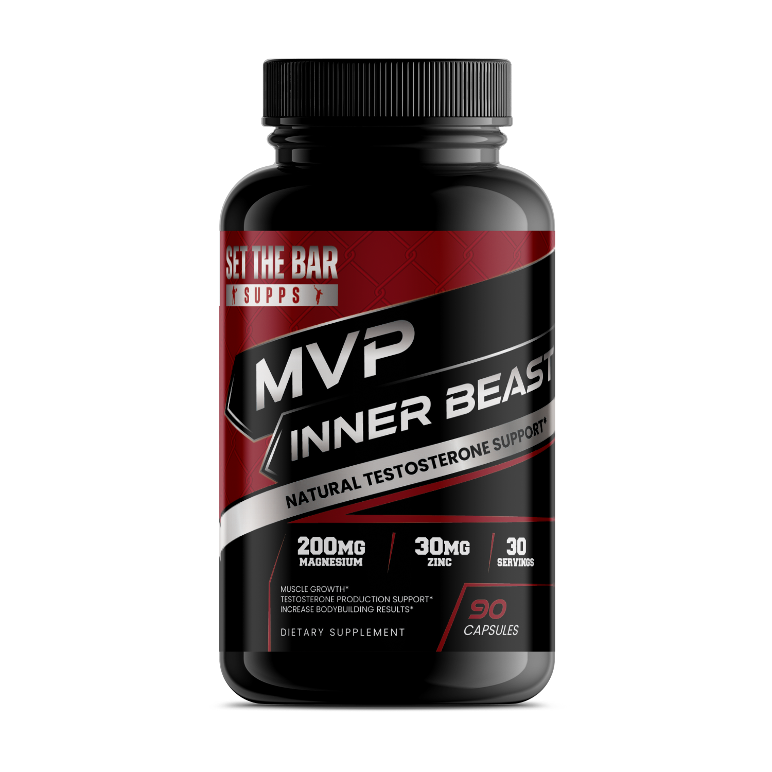 MVP - Inner Beast Natural Testosterone Support – Set The Bar Supps