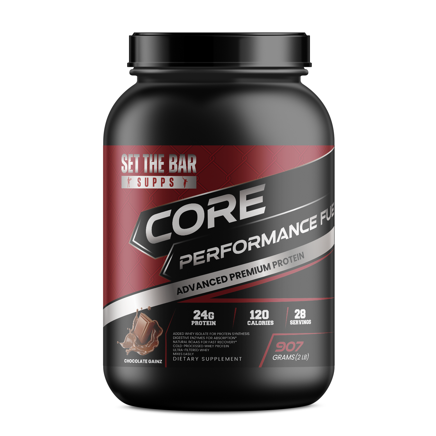 CORE PERFORMANCE FUEL - Advanced Premium Protein Blend Chocolate Gainz 28 Servings